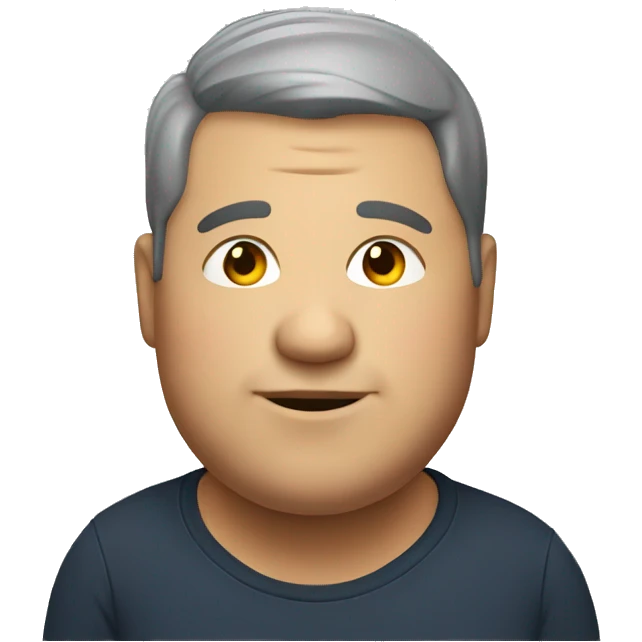 Fat guy emoji
