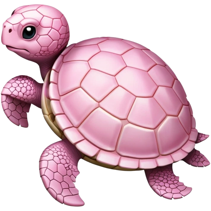 light pink turtle with decorative shell emoji