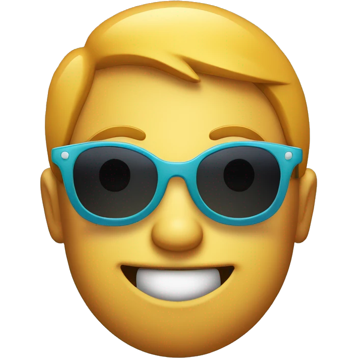 smiley face pulling sun glasses slightly down on their face with eyebrow raised  emoji