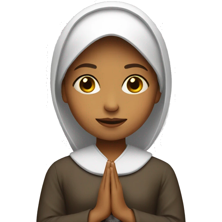 pray girl emoji
