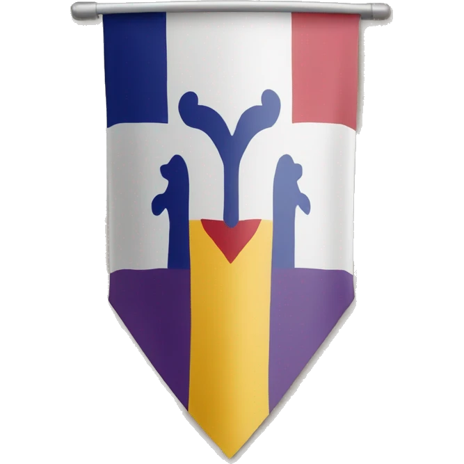 Bandera cruz de borgoña emoji