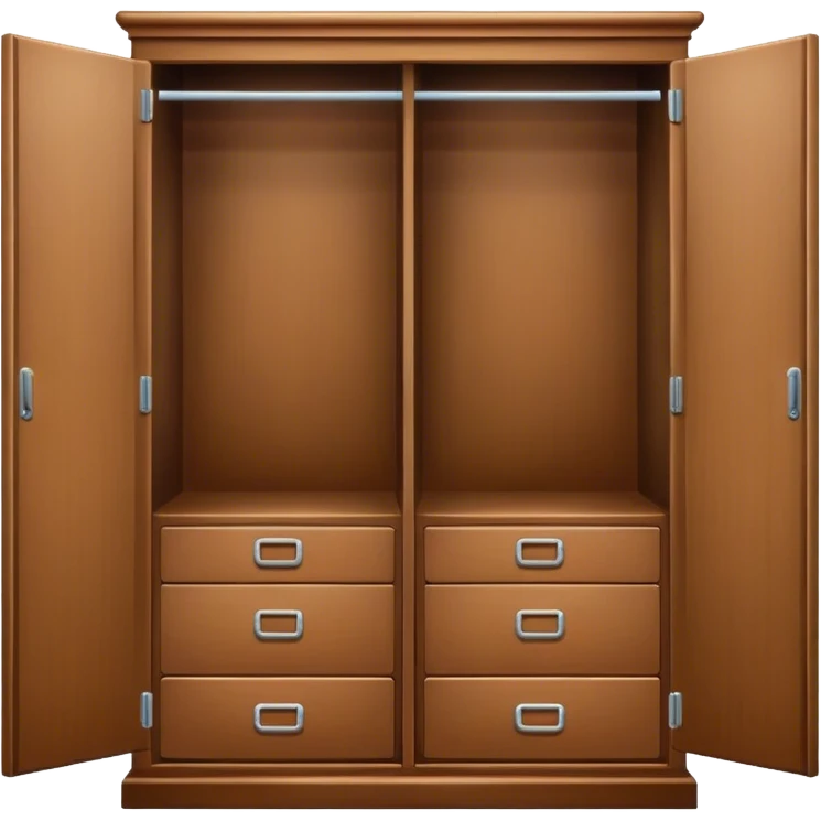 brown wardrobe emoji