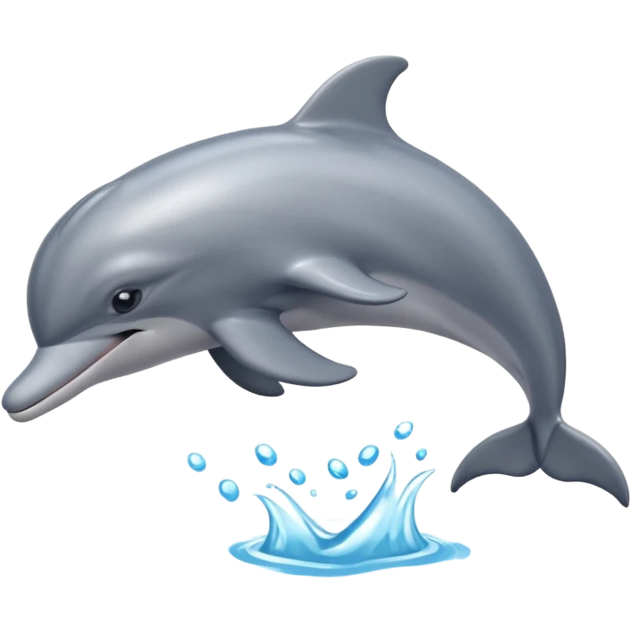 dolphin in a playful pose emoji