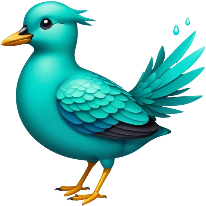 🐦👾🩵 emoji