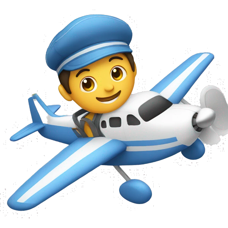person flying airplane emoji