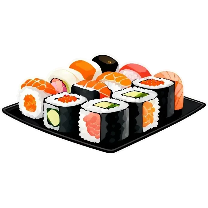 Sushi and cavier emoji
