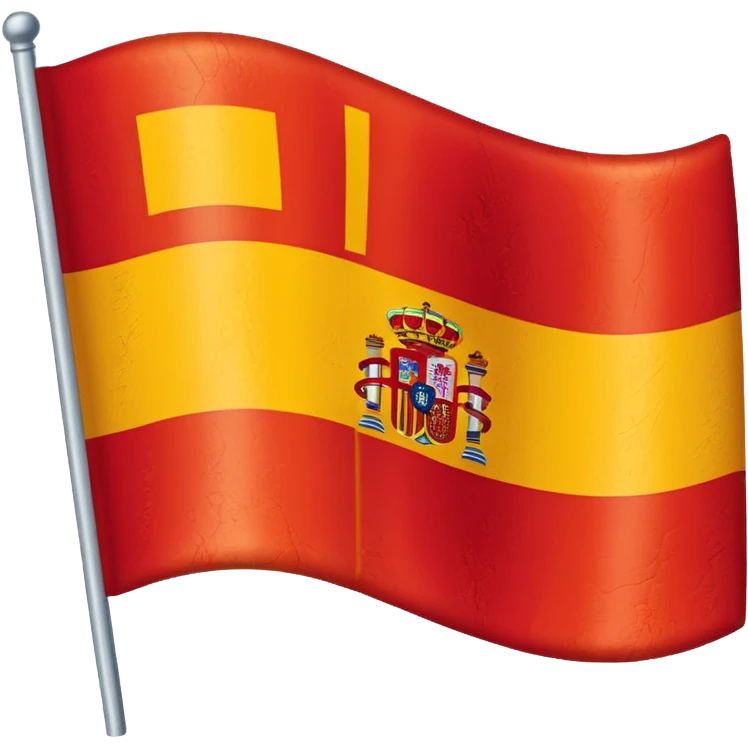 waving spain flag without stick emoji