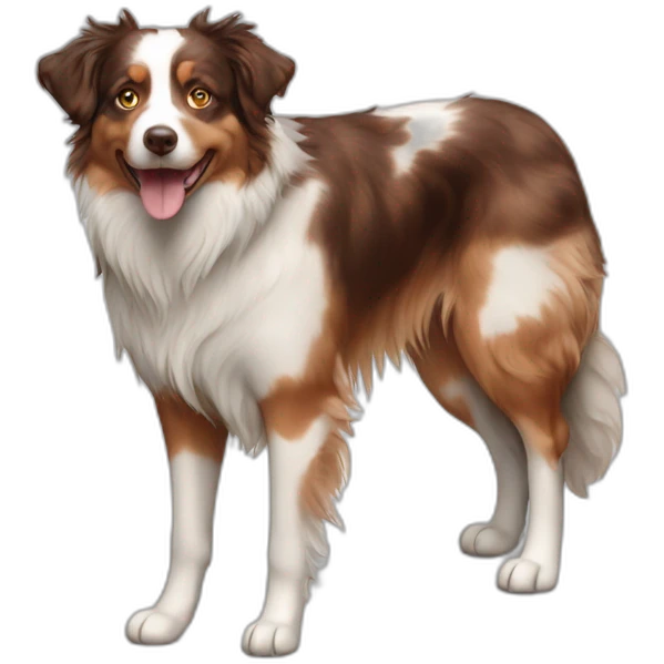 Red merle Australian shepherd emoji