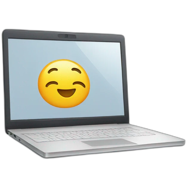 Laptop on the side emoji