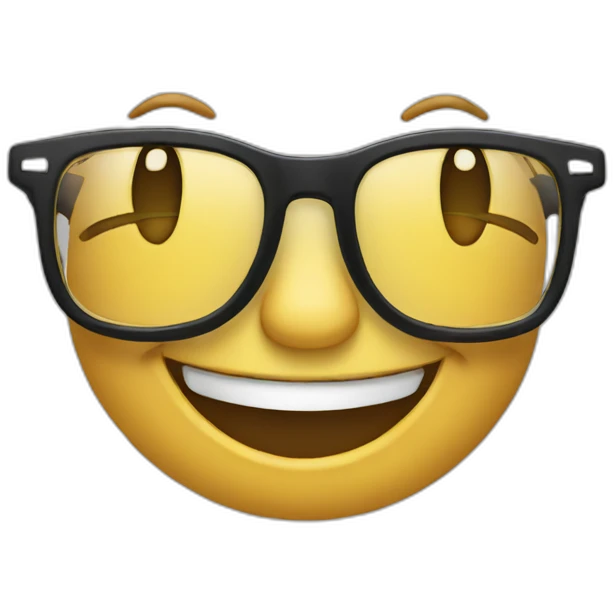 laughing glasses emoji