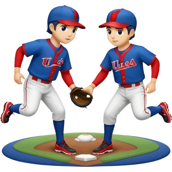 quiero dos equipos enemigos de baseball  emoji