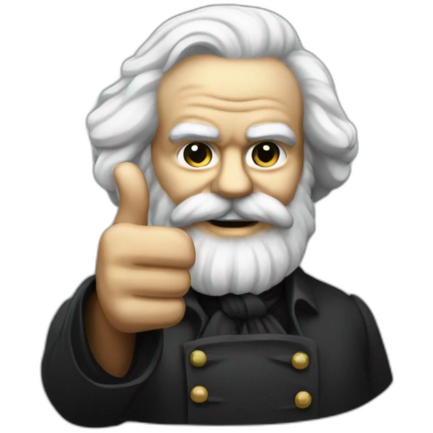 karl Marx thumb up emoji