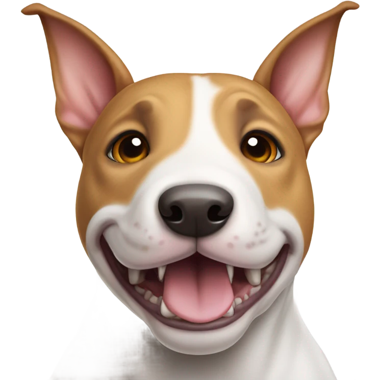 Happy bull terrier emoji