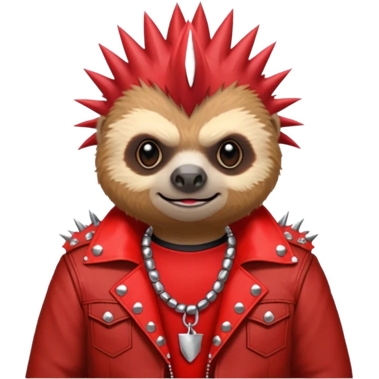 punk red sloth emoji