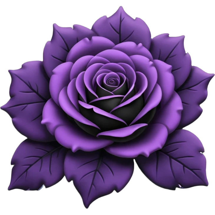 Black rose emoji