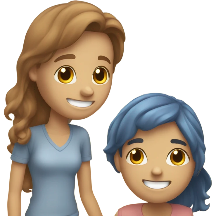 Girlfriend pushing boyfriend emoji