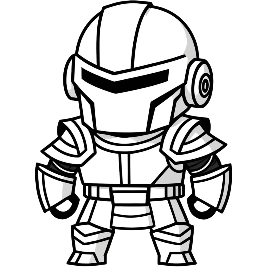 A black clanker  emoji