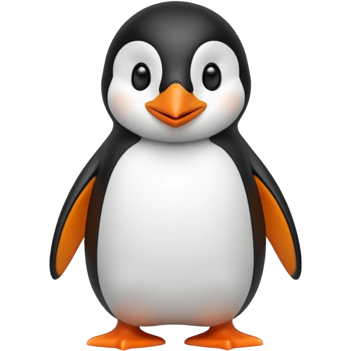 Create a penguen smile emoji