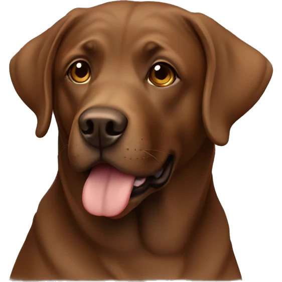 Brown lab emoji