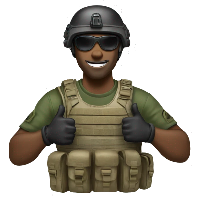 special forces thumbs up emoji