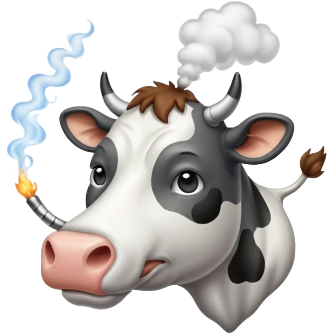 cow smoke weed emoji