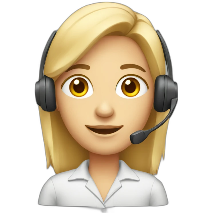 call center agent emoji