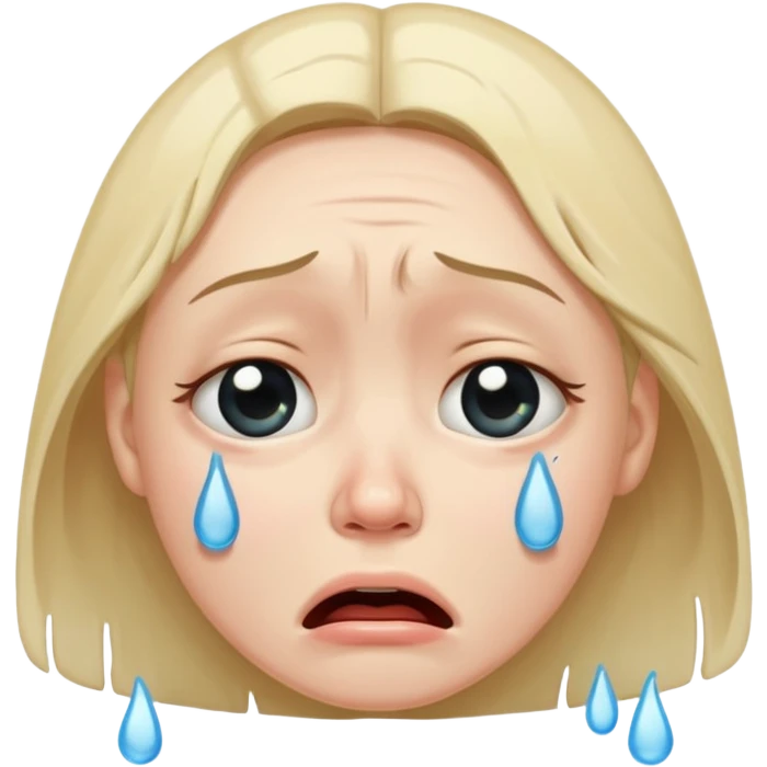 crying face emoji, expressive and clear emoji