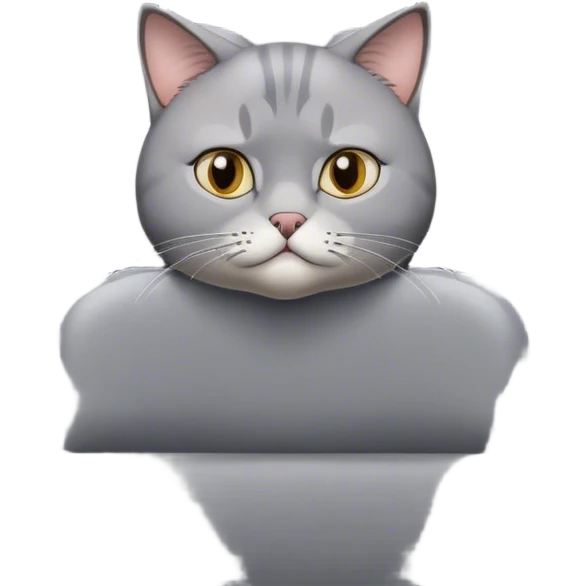 Boring cat sitting in theatre  emoji