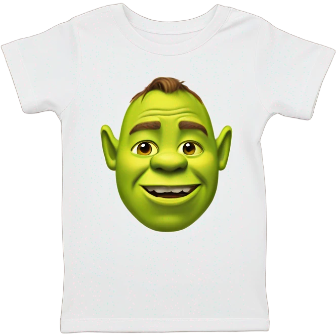 Shrek in a baby tee emoji