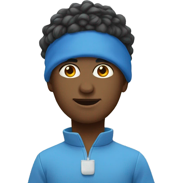 Blue  emoji