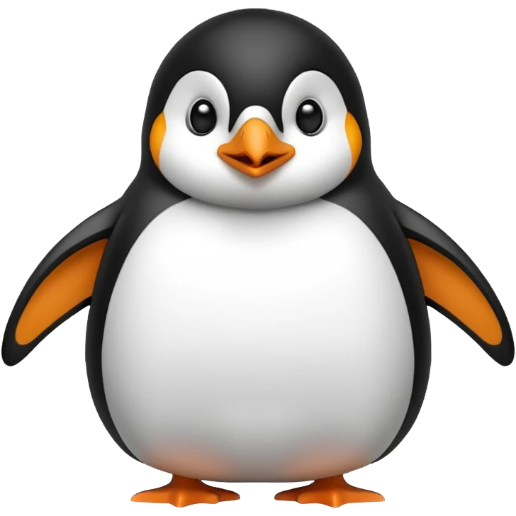 Pingouin qui vient de se réveiller  emoji