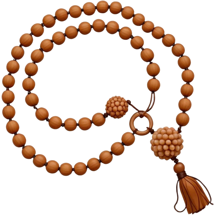 Prayer Beads white Rudraksha emoji