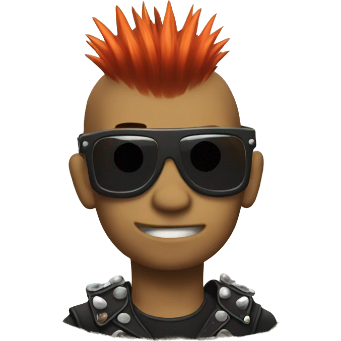 Punk with Mohawk  emoji
