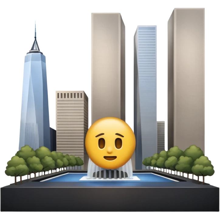 haz un emoji del memorial museum 11/9 de new york hazlo mejor y mas realista emoji