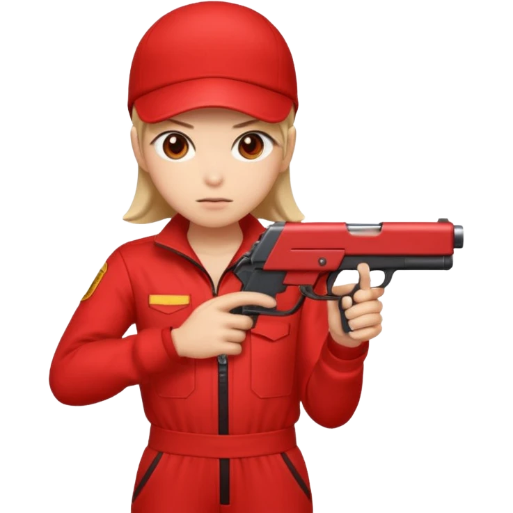 Tokyo in Money Heist, realistic emoji