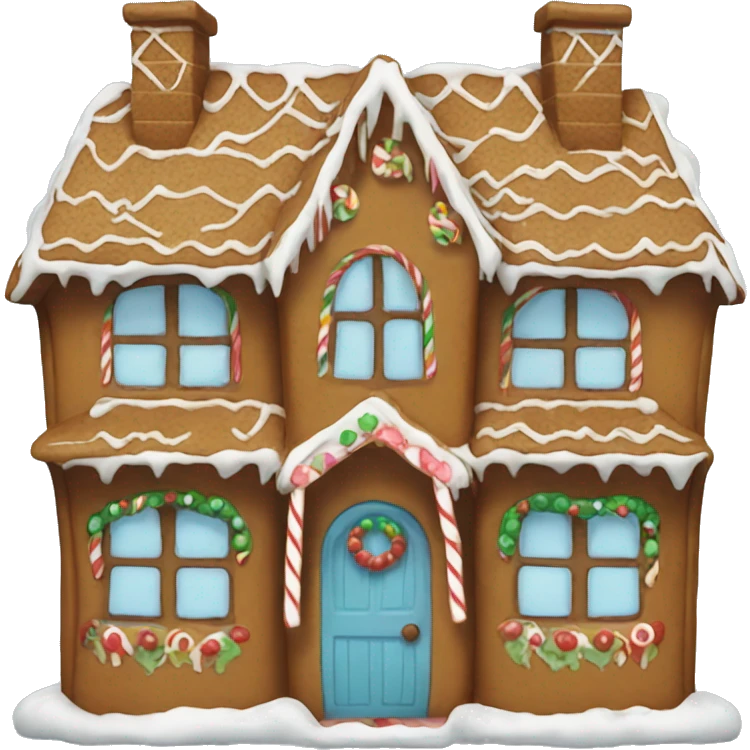 Gingerbread house emoji