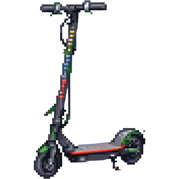 electric scooter with battery indicator emoji