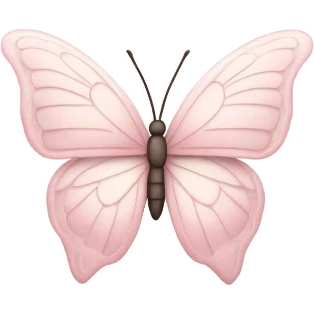 Soft Light pink butterfly emoji