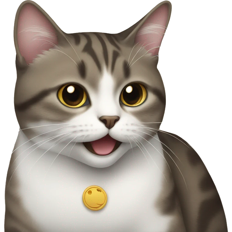 Cat speaking YOMA emoji