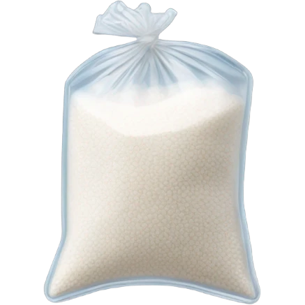 Ziplock bag full of salt emoji