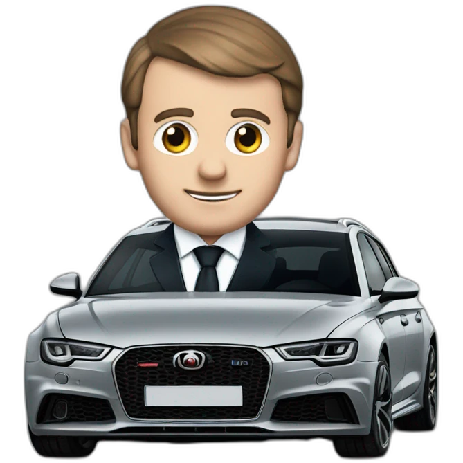 macron in a RS6 emoji