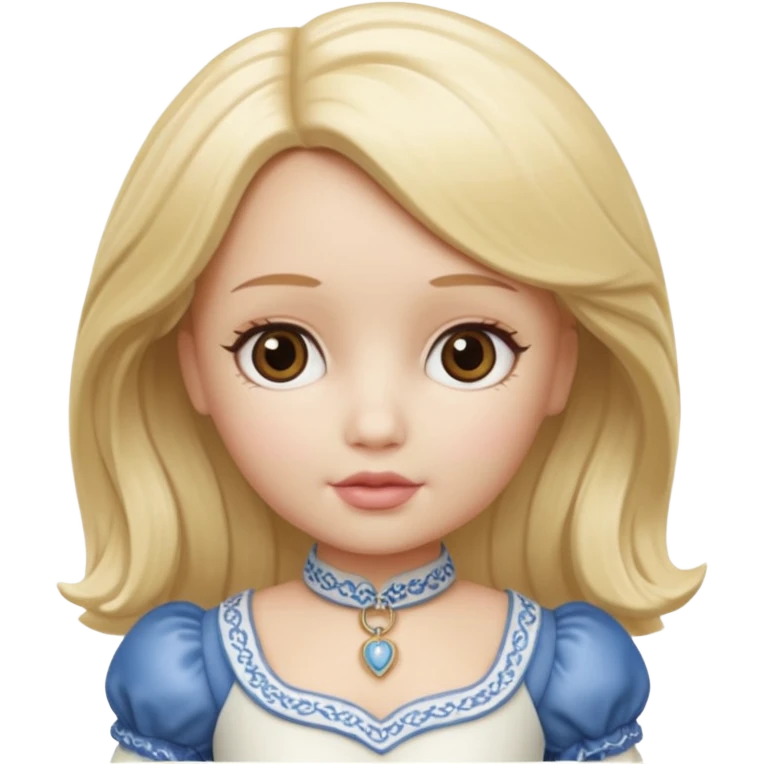 Doll with blonde hair emoji