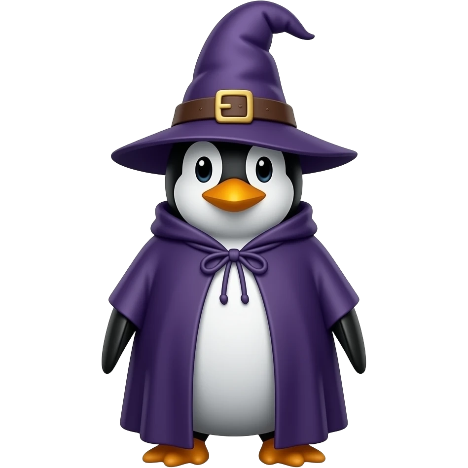 Penguin Wizard emoji