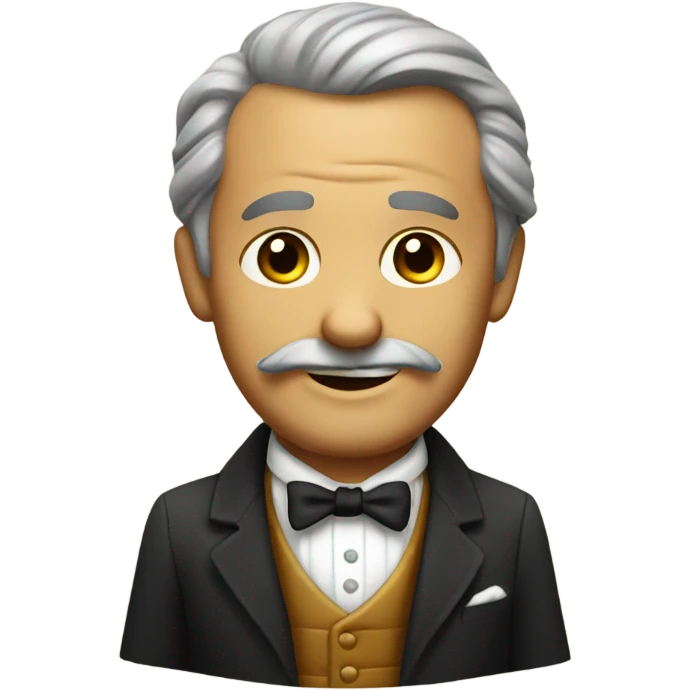 A very distinguished gentleman drinking a scotch emoji