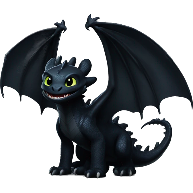 Toothless dragon night fury  emoji