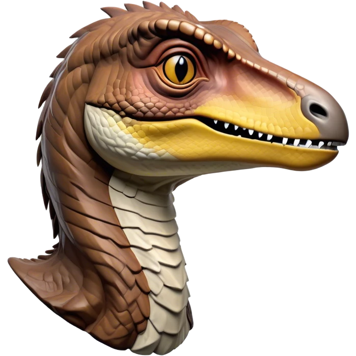 Beautiful and Majestic jurassic park Velociraptor Portrait Emoji, Head and body rendered in serene repose with a subtle, confident smile, showcasing a lithe, agile form with a refined, noble snout and eyes softly closed in tranquil contemplation, Simplified yet exquisitely endearing features, highly detailed, glowing with a soft, drowsy prehistoric light, high shine, relaxed and utterly majestic, stylized with an air of timeless dinosaur elegance, soft glowing outline, capturing the essence of a beautiful and majestic jurassic park Velociraptor that embodies the legendary spirit of jurassic park Park dynamics! emoji