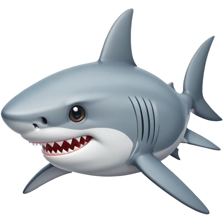 Shark with bow on head emoji