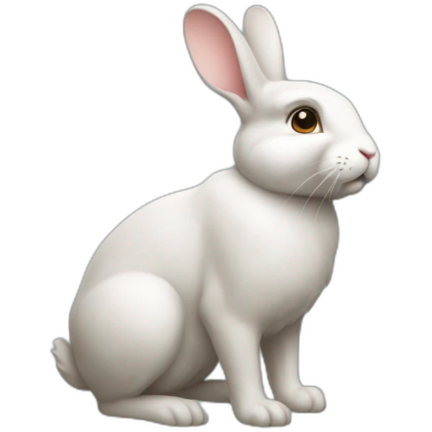 3/4 standing rabbit emoji
