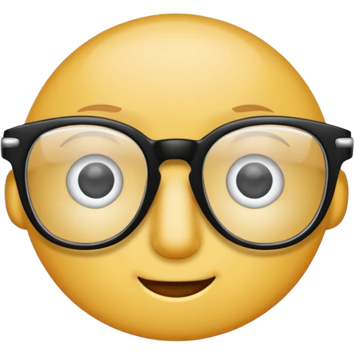 a glasses emoji