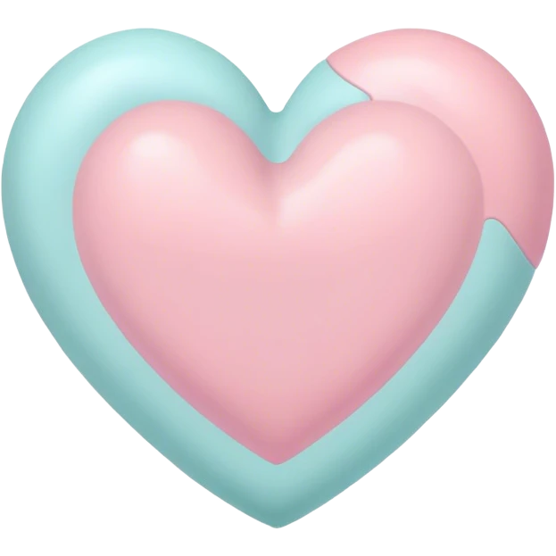 Pastel heart emoji